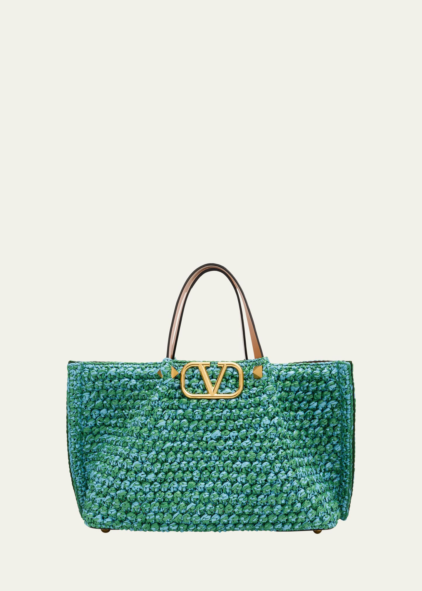 Valentino Garavani VLOGO Signature Medium Crochet Tote Bag | Bergdorf Goodman