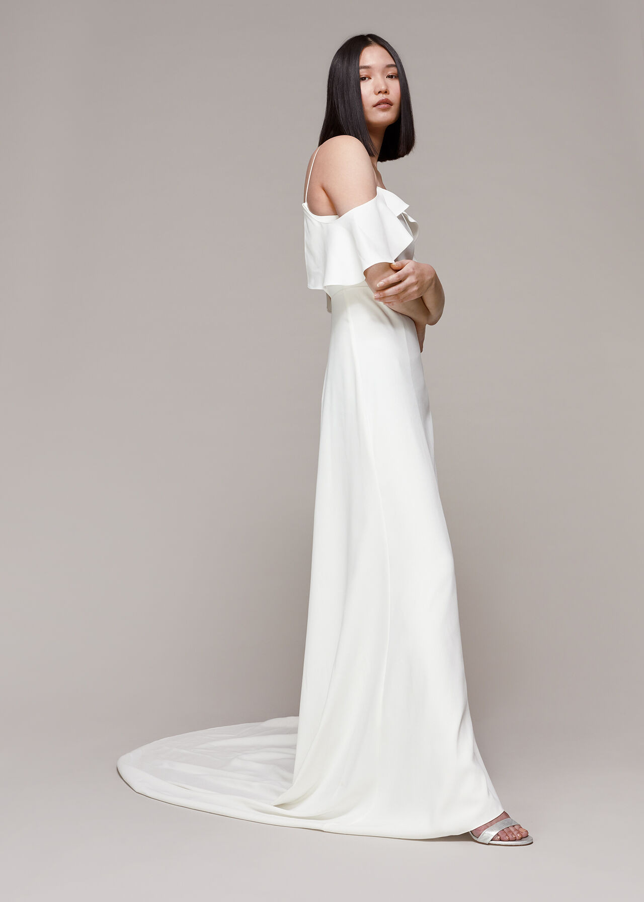 Ivory Esther Bardot Wedding Dress | WHISTLES | Whistles | Whistles