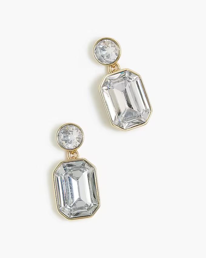 Small crystal gem earrings | J.Crew Factory
