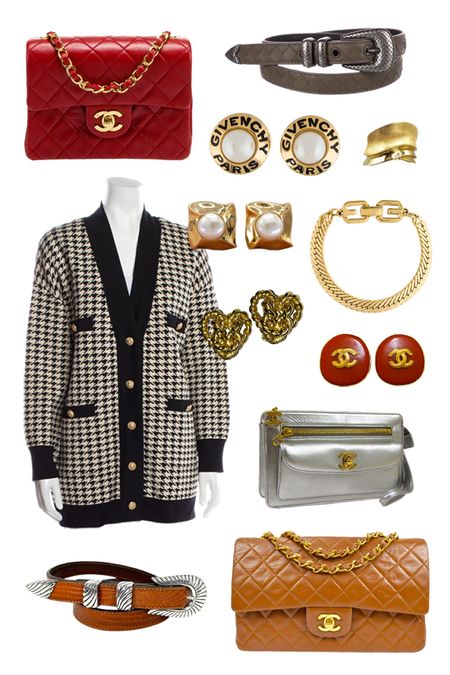 Vintage edit volume 1. 

Vintage Chanel bag. Vintage Chanel. Vintage Givenchy. The Real Real. Vintage Chanel Clutch. Silver Accessories. Western Belts. Vintage Earrings. Red Chanel. Brown Chanel  

#LTKstyletip #LTKitbag #LTKparties