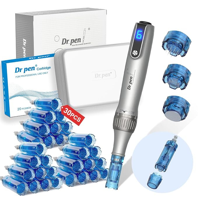 M8S Micronee.dling Pen - Professional Der.ma Beauty Pen for Face and Body - Microneed.les Roller ... | Amazon (US)