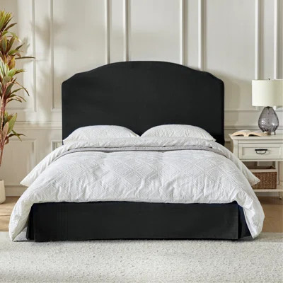 Harutiun Upholstered Platform Bed with Washable Slipcover and Adjustable Headboard | Wayfair North America