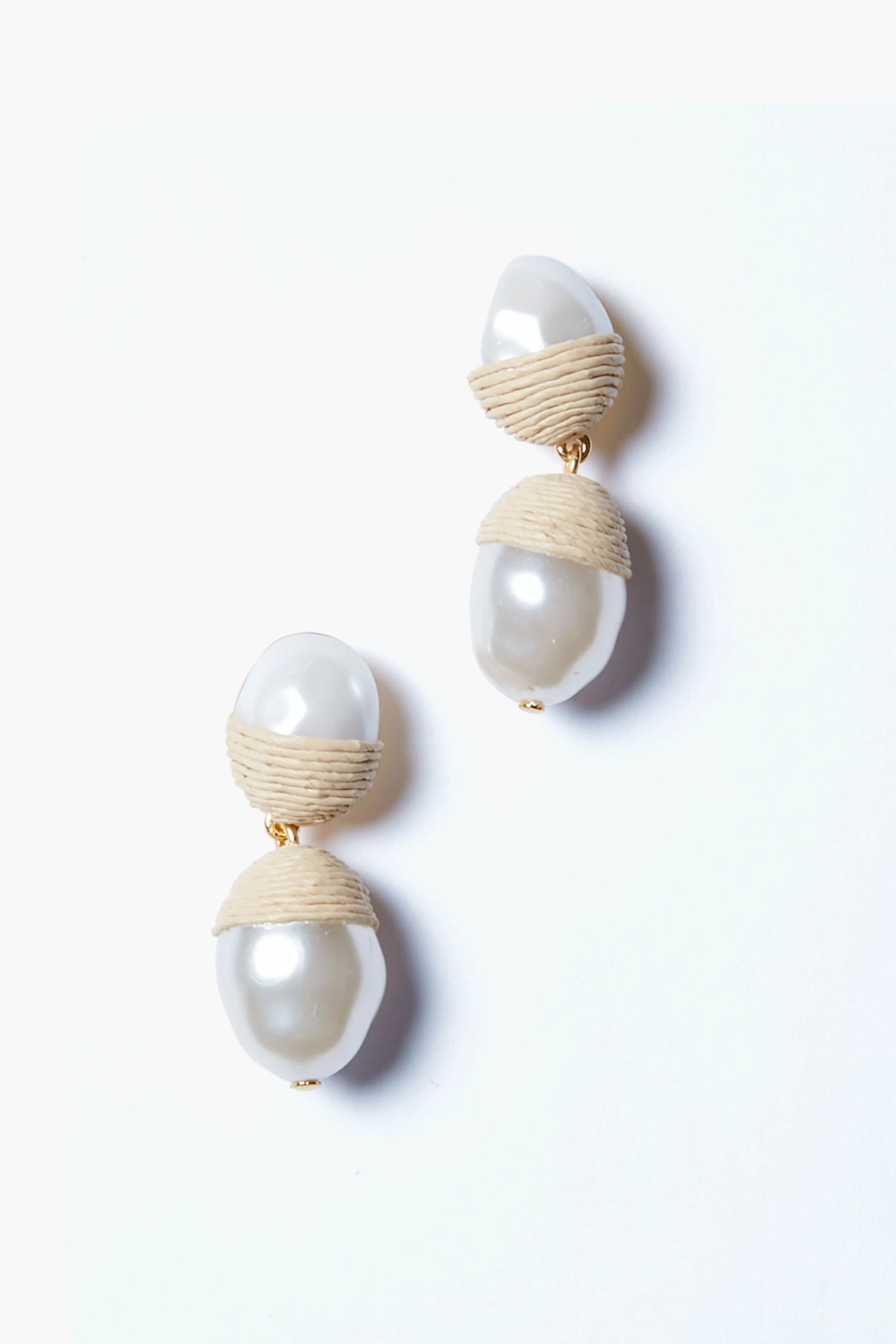 Raffia and Pearl Nelle Earrings | Tuckernuck (US)