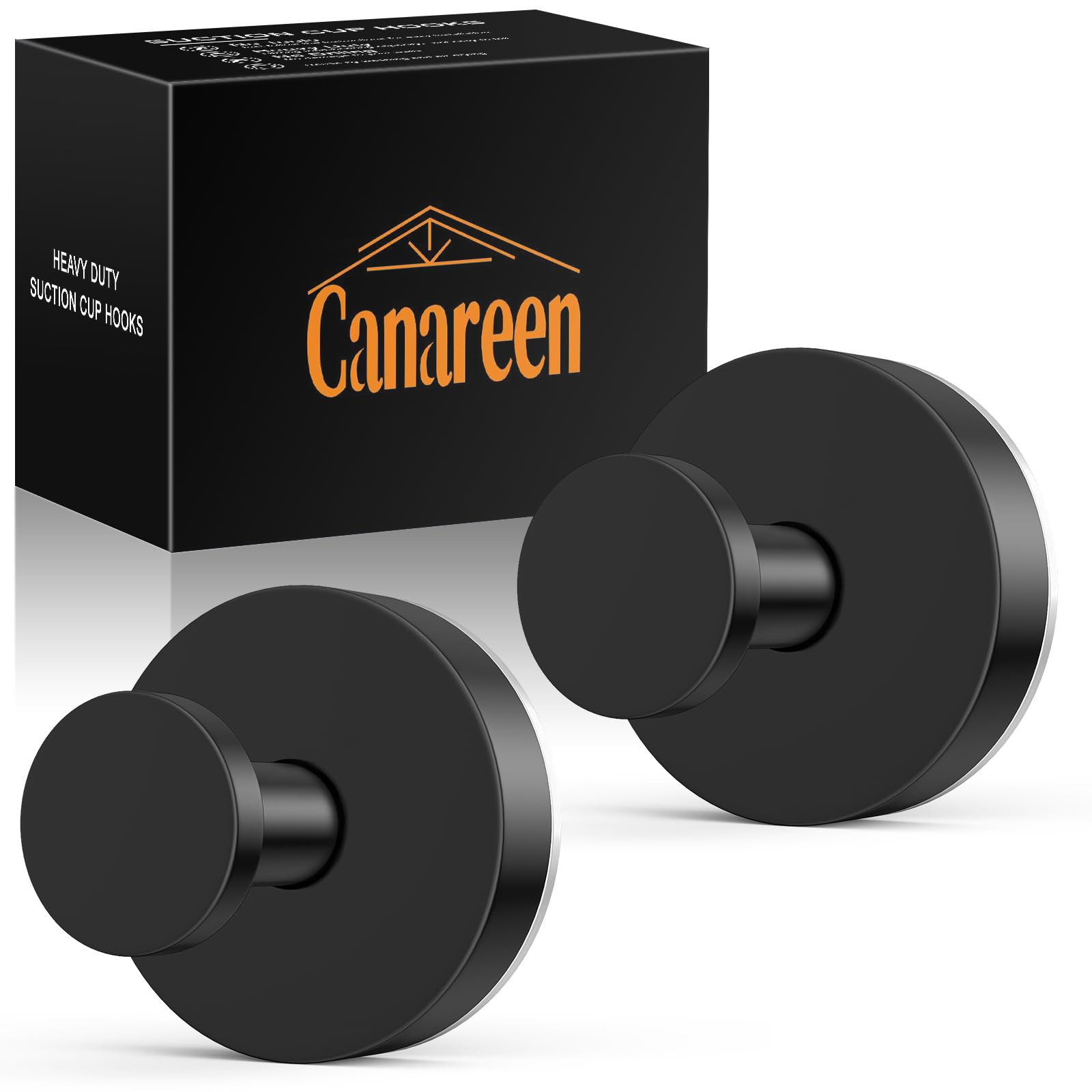 Suction Cup Hooks for Shower: No Drill Stainless Steel Towel Hooks for Bathroom Wall, Kitchen, Gl... | Amazon (US)