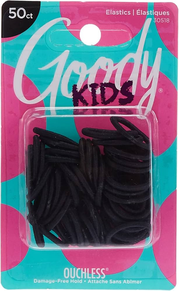 Goody Ouchless Braided Mini Elastics, 50 Count | Amazon (US)