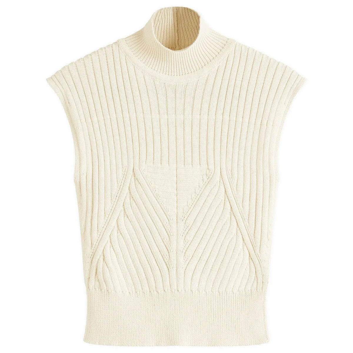 Rick Owens Women's Top with Turtle Neck in Dinge, Size Large | END. Clothing