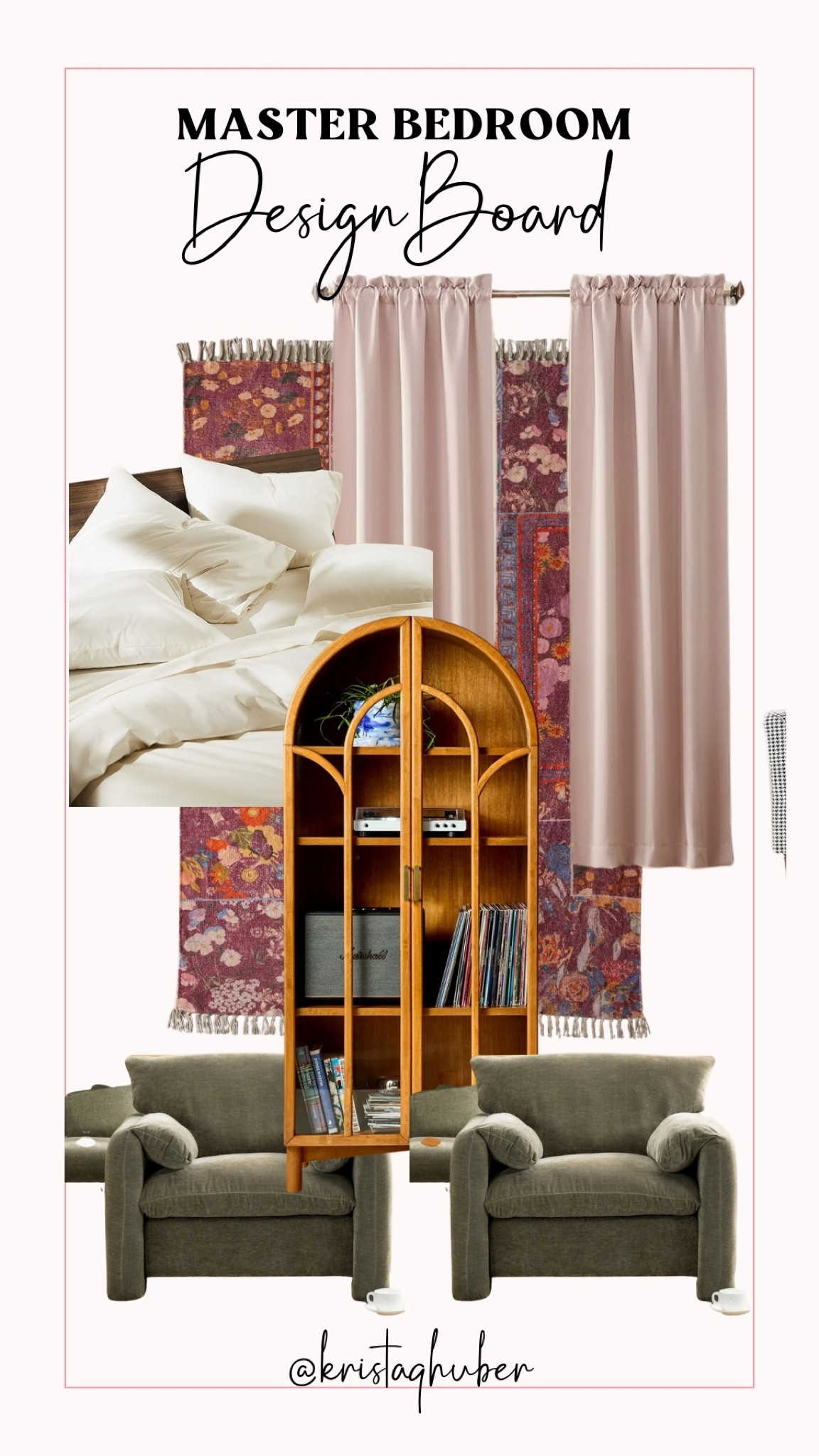 Now that the baby isn’t in the master, I’ve decided to go with a slightly more elevated, feminine look! Here’s the new design :) 

#LTKHome