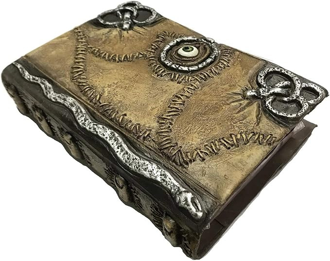 costumebase Latex Hocus Pocus Spell Note Book Cover Winifred Sanderson Necronomicon Replica Brown | Amazon (US)
