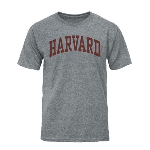 Barnesmith Harvard University Crimson Short-Sleeve T-Shirt, Classic, Charcoal Grey, Medium | Amazon (US)