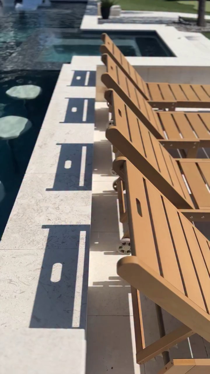 It’s not Polywood. It’s half the price and has the same durability. I research a TON so you don’t have to. 😎

Nothing seemed to last long in our coastal climate. I didn’t want the upkeep of teak and after seeing friends struggle to keep the wood looking good, I know I made the right decision going with a high density material that is both UV and water resistant. And forget steel or anything powder coated. That’s rusting no matter what you do!

#outdoorliving #coastalhome #backyarddesign #modernpool #floridaliving outdoor furniture patio decor

#LTKSaleAlert #LTKSeasonal #LTKHome