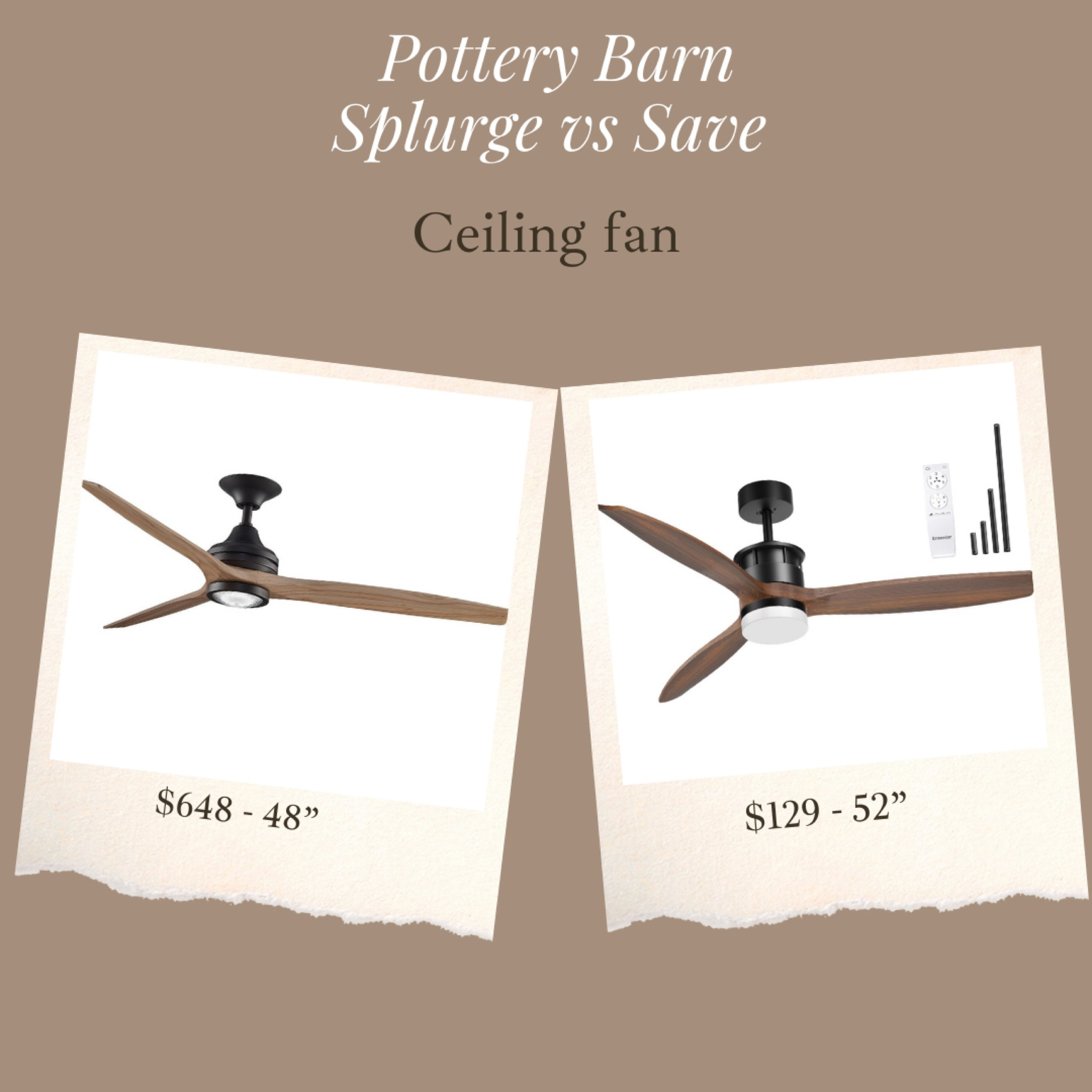 Great price for this 52” ceiling fan! Has such a high end look 

#LTKhome #LTKsalealert