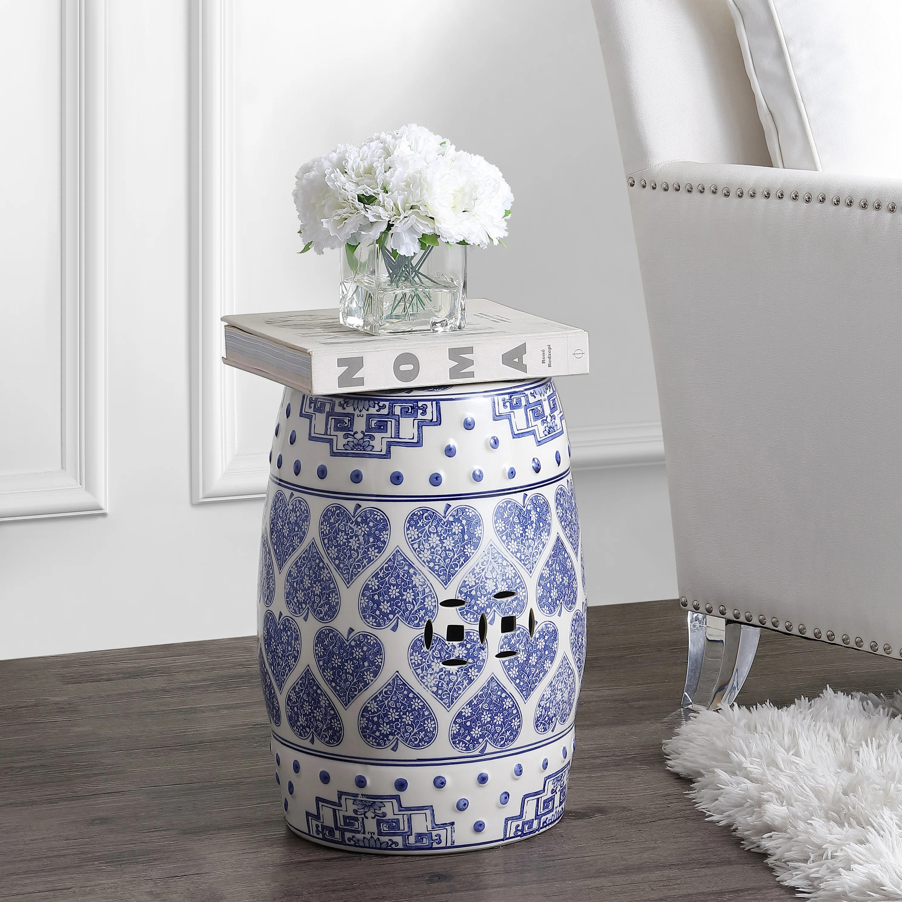 Gorse Ceramic Accent Stool | Wayfair North America
