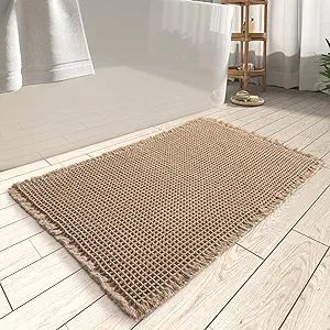 AMOAMI Upgraded Waffle Bath Mat, Super Absorbent Non Slip Bath Mats for Bathroom Floor, Machine W... | Amazon (US)