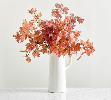 Faux Oversized Maple Leaf Bundle | Pottery Barn (US)