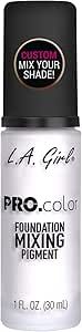 La Girl Mezclador De Base Pro.Color Mixing Pigment Blanca | Amazon (FR)