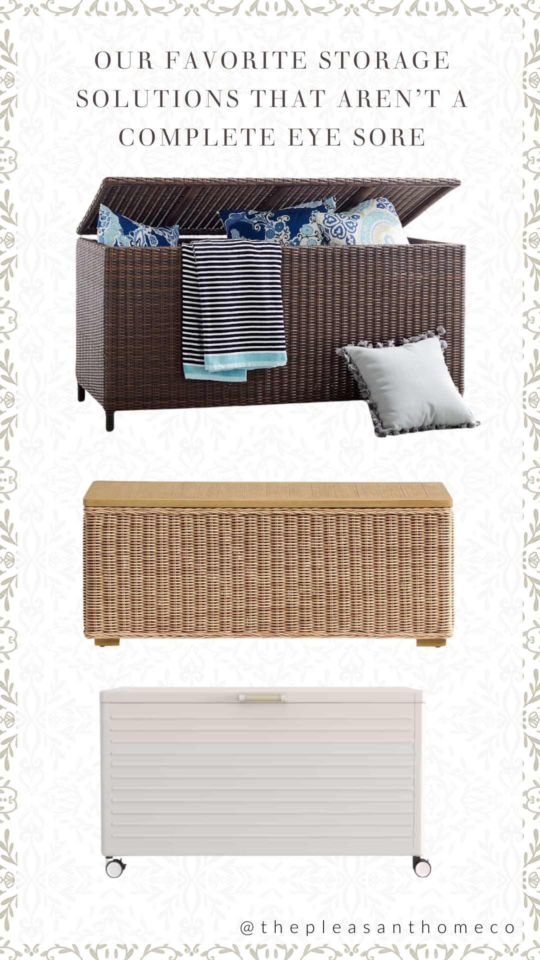 Outdoor Storage Solutions 

 #LTKSeasonal #LTKHome