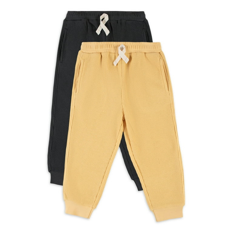 Modern Moments by Gerber Toddler Boy Waffle Jogger Pants, 2-Pack, 12M-5T - Walmart.com | Walmart (US)