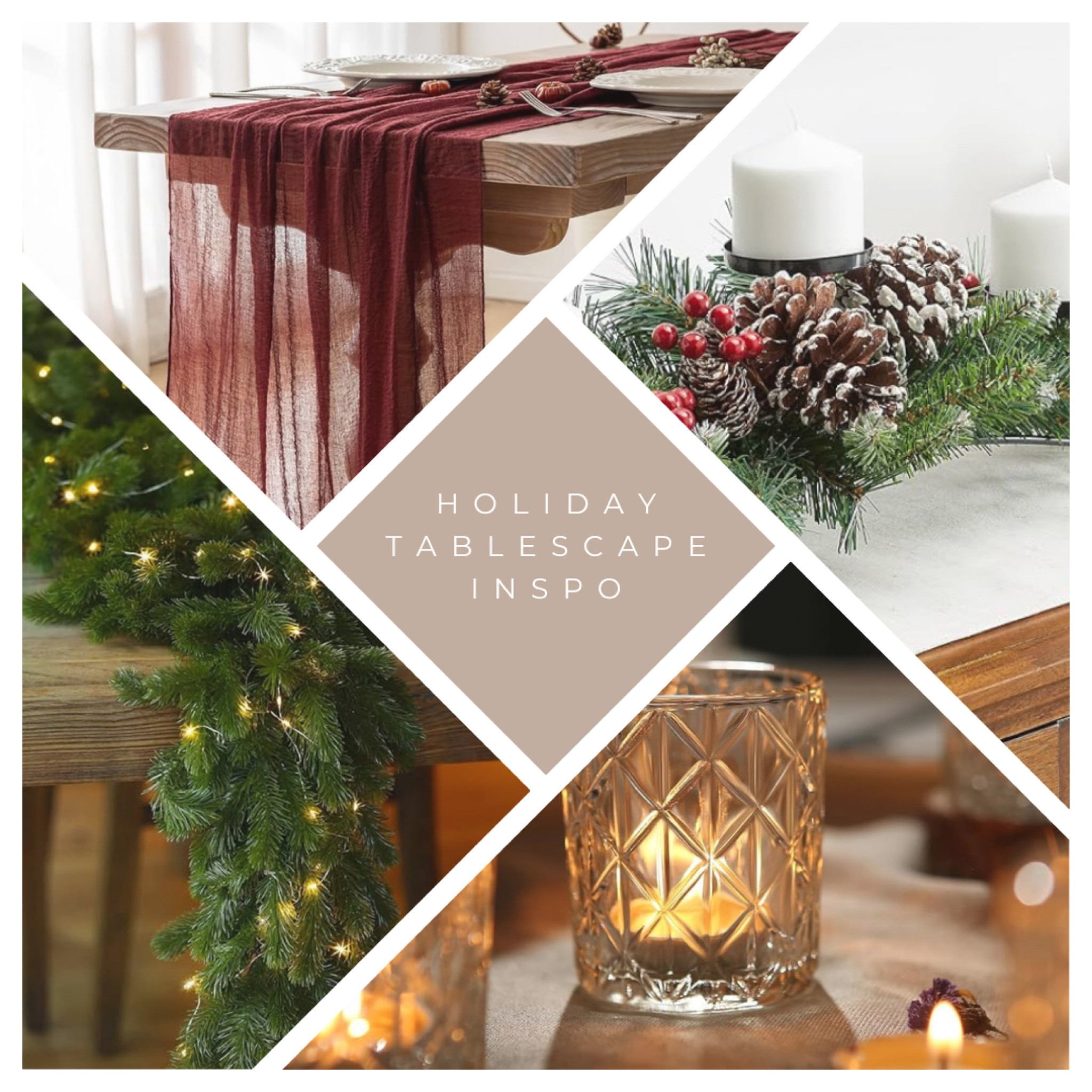🎄 Set the scene for a beautiful holiday gathering with these aesthetic tablescape finds! Perfect for creating a festive and cozy atmosphere. 

#HolidayDecor #AmazonFinds #ChristmasDecor #HolidayTablescape #TablescapeInspo

#LTKHoliday #LTKHome #LTKStyleTip