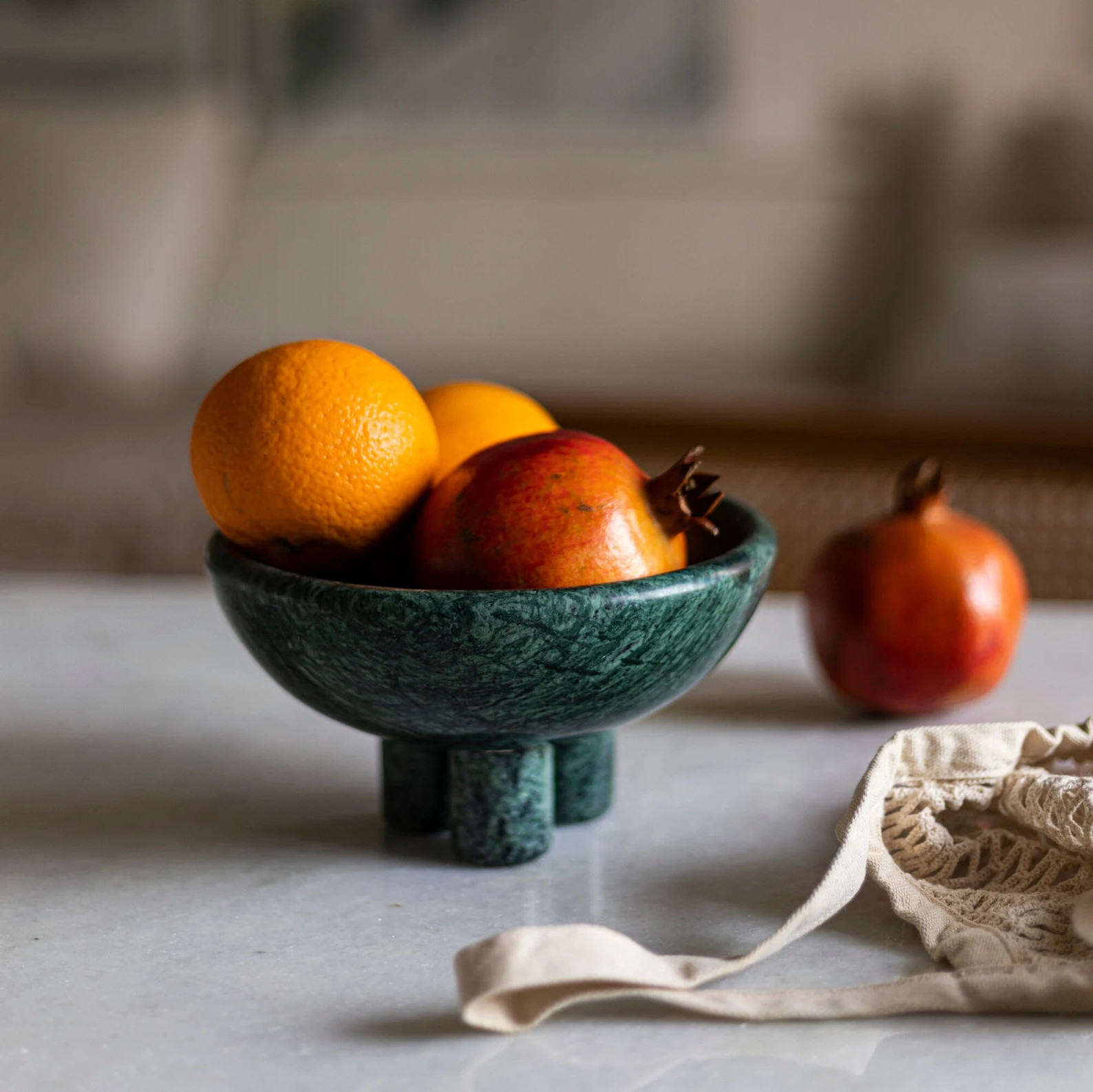 Marble Bowl Fruit Bowl Handmade, Green Marble Decor Object, Table Decor for Home and Accessories ... | Etsy (CAD)