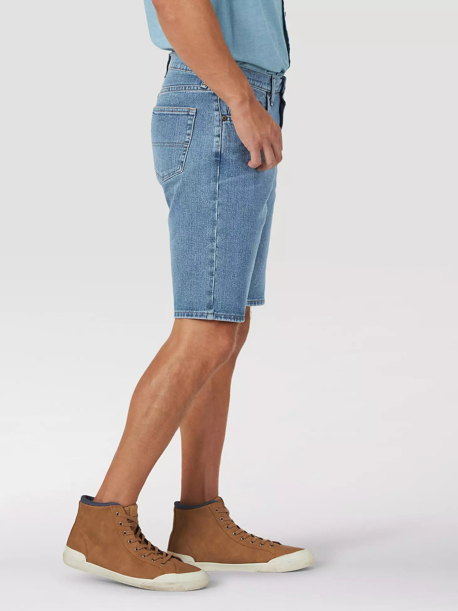 Men's Wrangler Authentics® Relaxed Jean Short in Stonewash Light | Wrangler