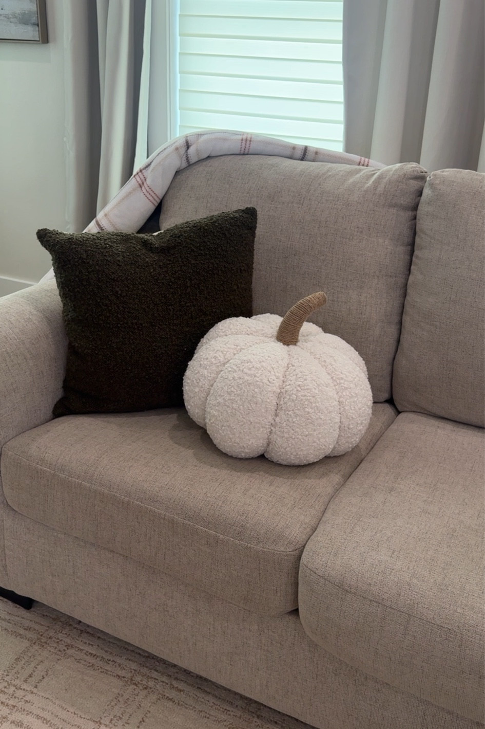 White textured pumpkin + deep green = cozy fall contrast 🍂

#LTKSeasonal #LTKFindsUnder100 #LTKHome