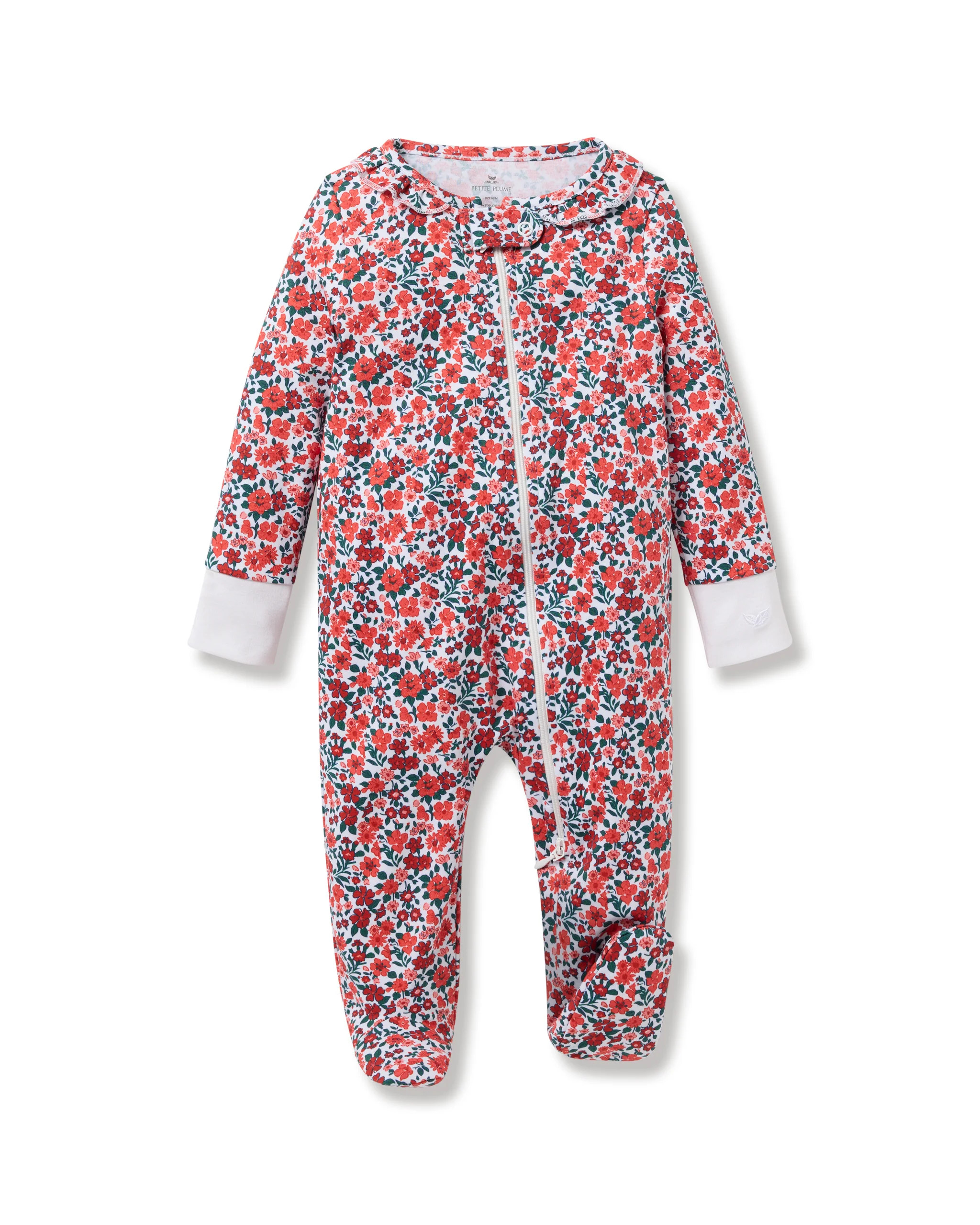 Baby's Pima Romper in Fleurs des Bois | Petite Plume