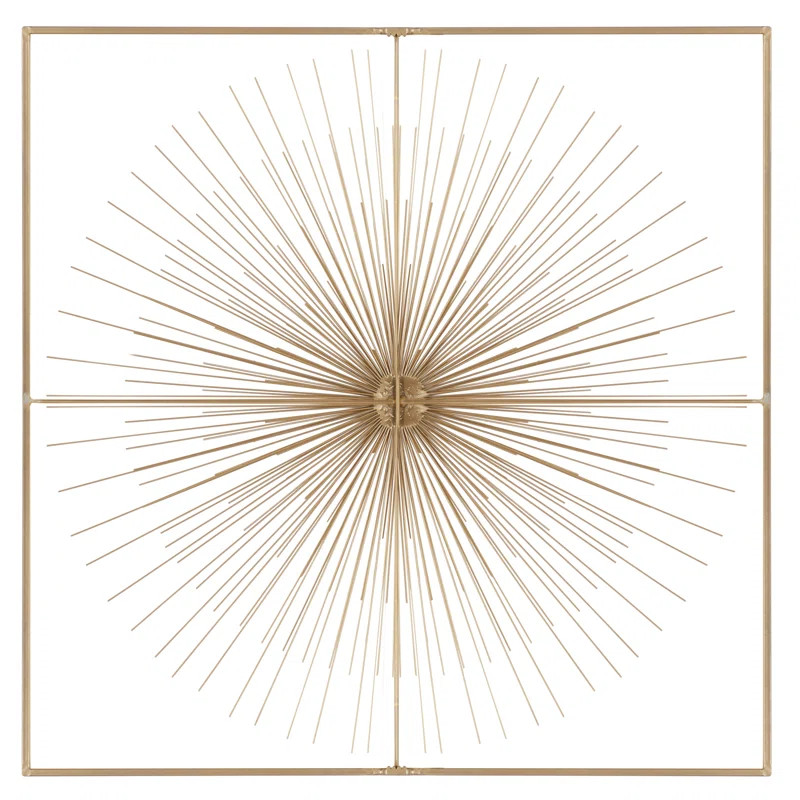 Metal with Starburst Center Wall Décor | Wayfair North America