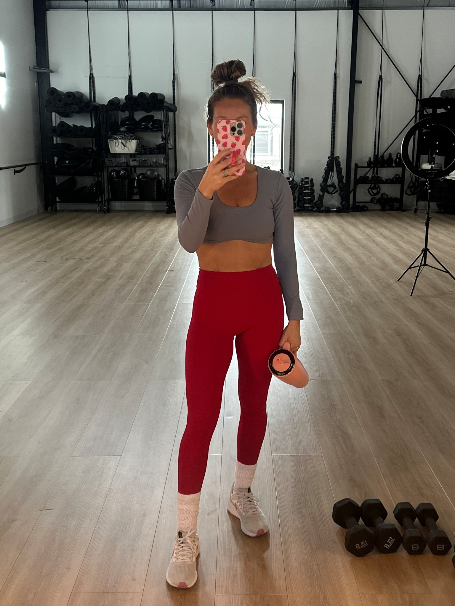 I cannot recommend these leggings enough! And another open back fun workout top! ❤️🩶 amazing for both reformer and strength classes. Wearing a small in both and TTS

#LTKfitnessgoals #LTKActive #LTKootd