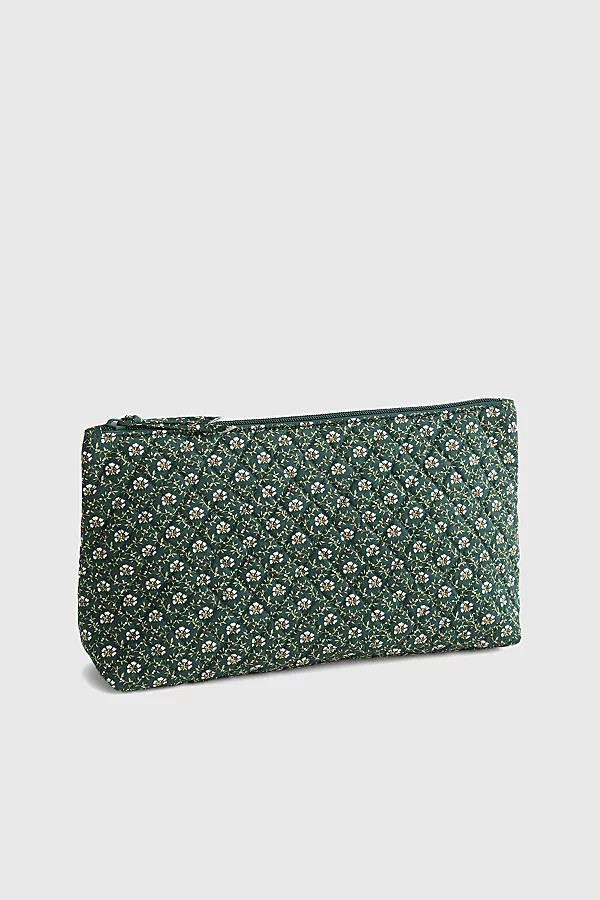 Vera Bradley Quilted Cotton Large Pouch in Mistletoe Lattice, Women's at Urban Outfitters | Urban Outfitters (US and RoW)
