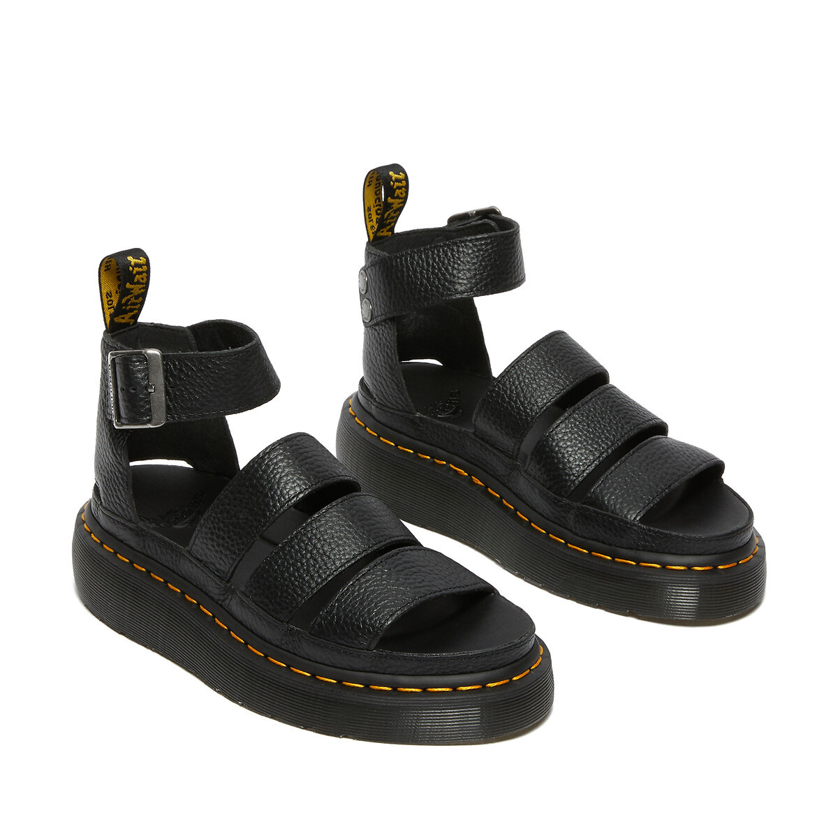Clarissa II Quad Wedge Sandals in Leather | La Redoute (UK)