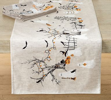 Scary Squad Organic Cotton Table Runner | Pottery Barn (US)
