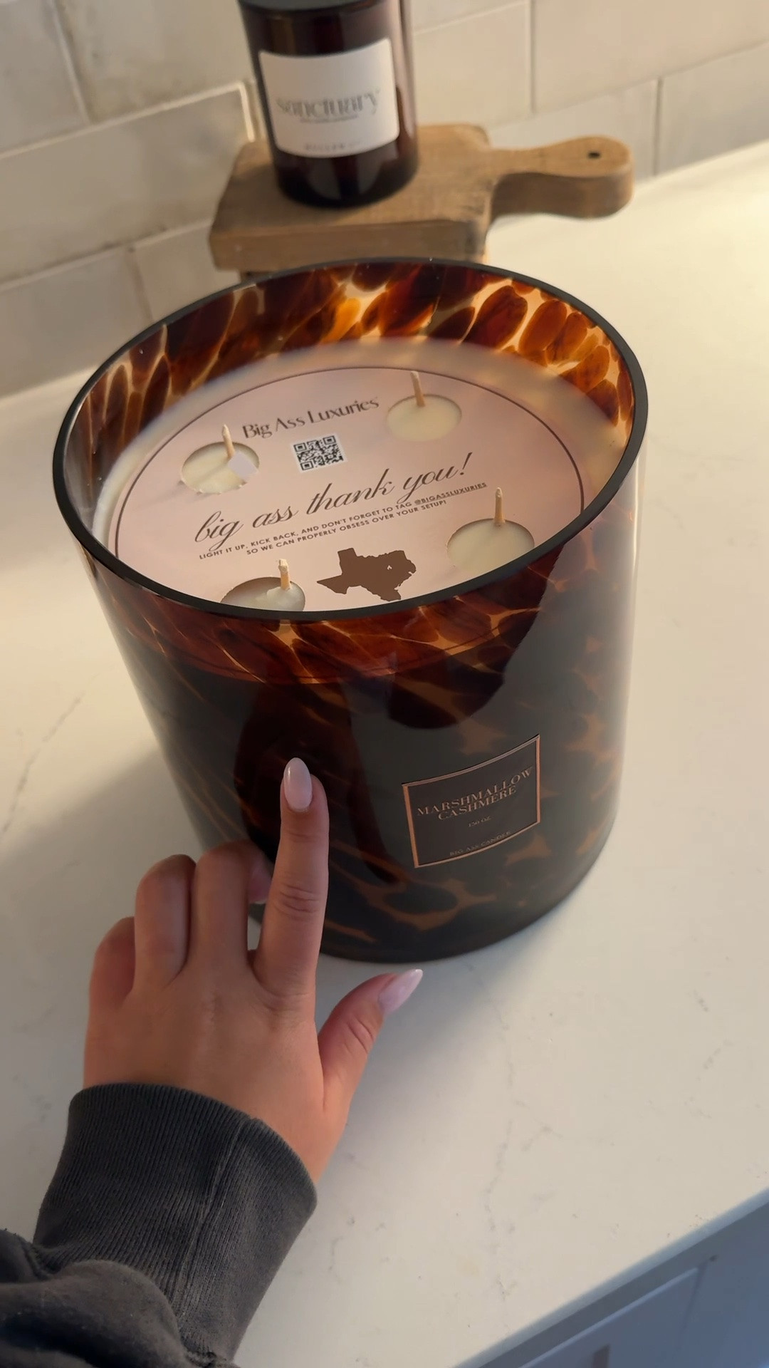LOVE this scent — i was so nervous to order a candle online but the scent is sooo good and the candle is nontoxic which we love !!

#LTKHome #LTKSeasonal #LTKU
