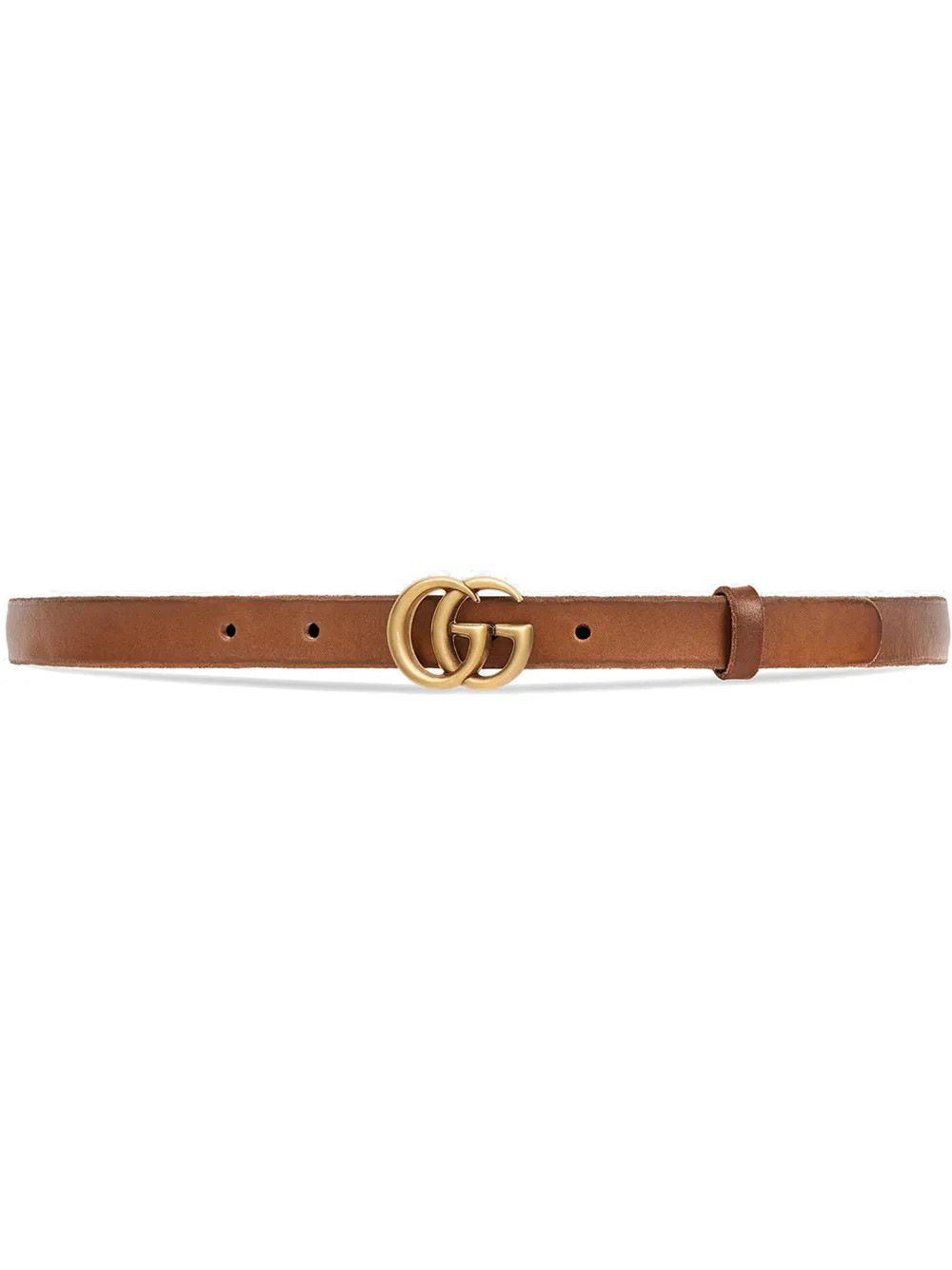 Gucci Leather belt with Double G buckle - Brown | FarFetch US