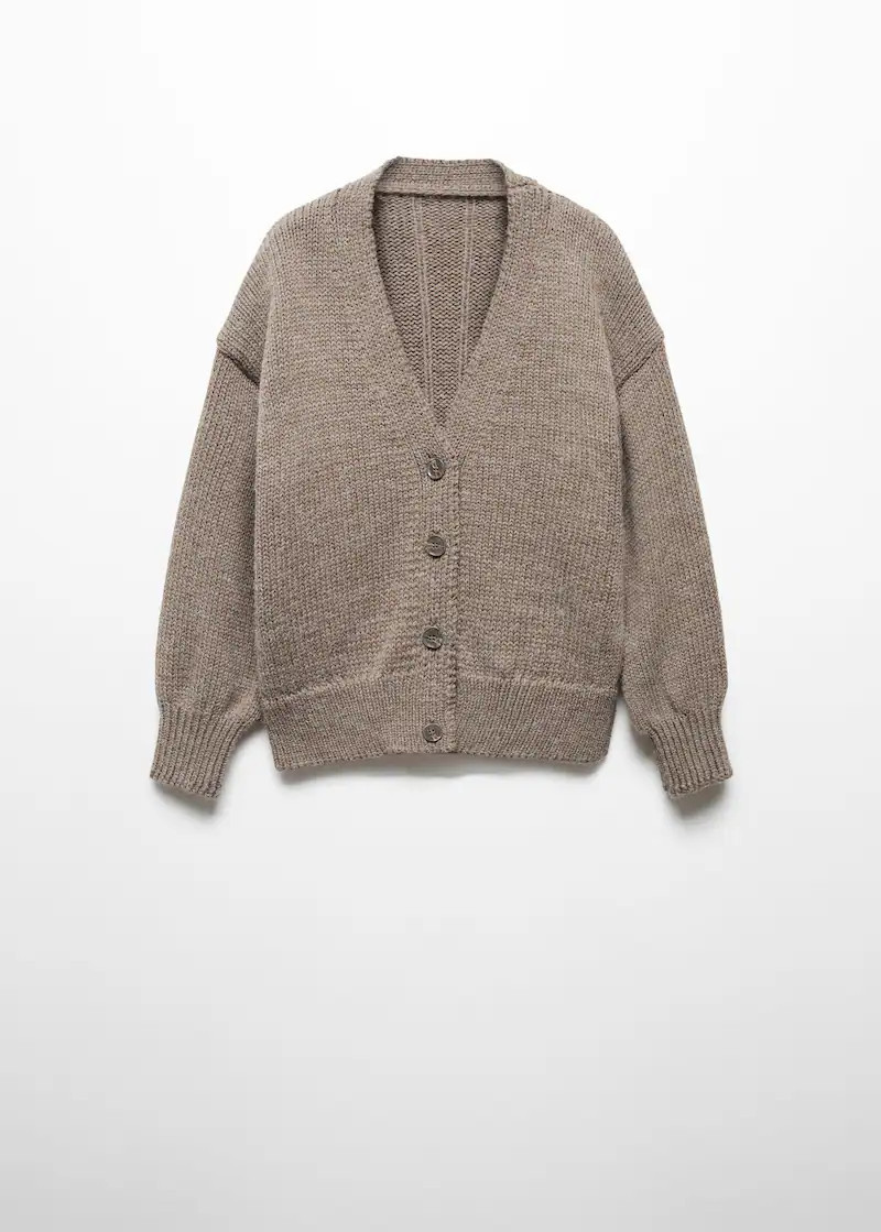 Woll-cardigan mit trompetenärmel -  Damen | Mango Deutschland | MANGO (DE)