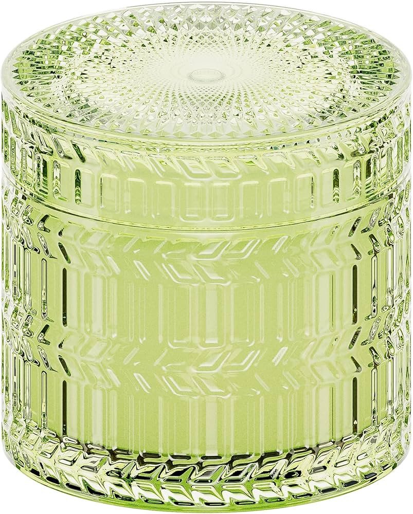 Citrus&Sage Scented Candles, Crackling Wood Wick Soy Candles, Green Glass Jar Decorative Candles,... | Amazon (US)