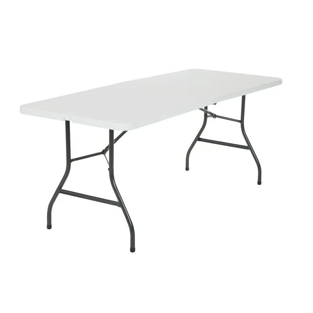 Cosco 6 Foot Folding Table In White Speckle - Walmart.com | Walmart (US)