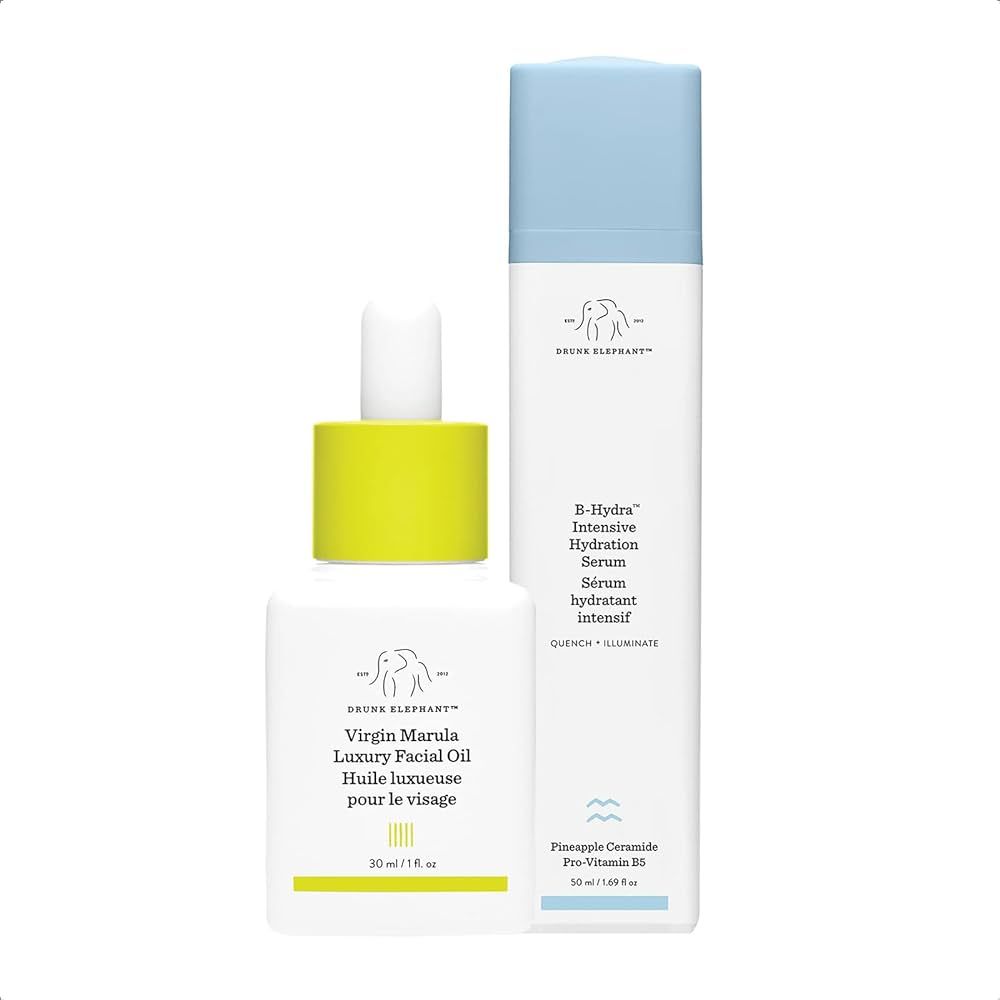 Drunk Elephant Full Sized Moisture Duo - Hydrating and Moisturizing Duo with B-Hydra Intensive Hy... | Amazon (US)