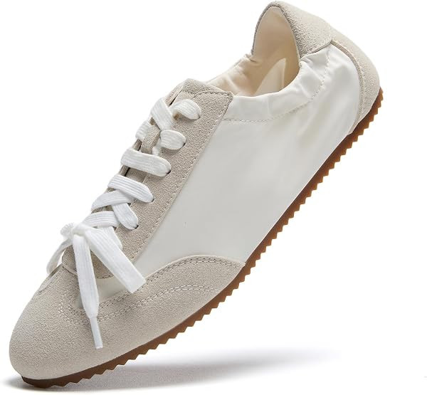 Skywind Women's Ballet Fashion Sneakers Lace up Ballet Flats Lightweight Sneakerina Comfort Balle... | Amazon (US)