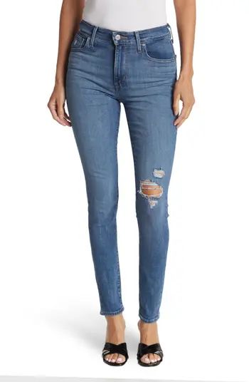 Levi's 721 Ripped High Waisted Skinny Jeans | Nordstrom Rack