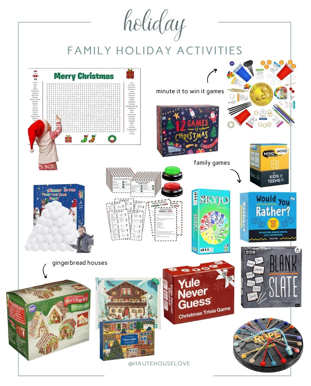 Holiday Family Activities 

#LTKHoliday #LTKKids #LTKSeasonal