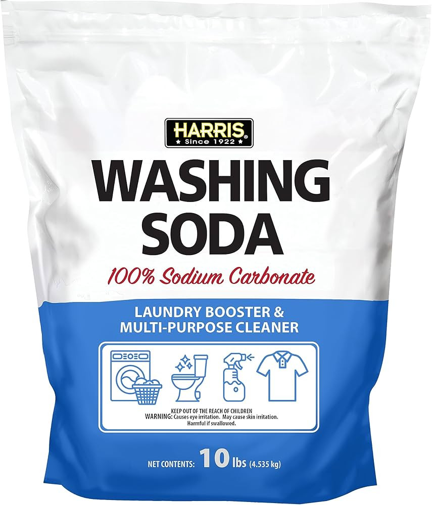 Harris Washing Soda, Sodium Carbonate, Laundry Booster and Multipurpose Cleaner, 10lb | Amazon (US)