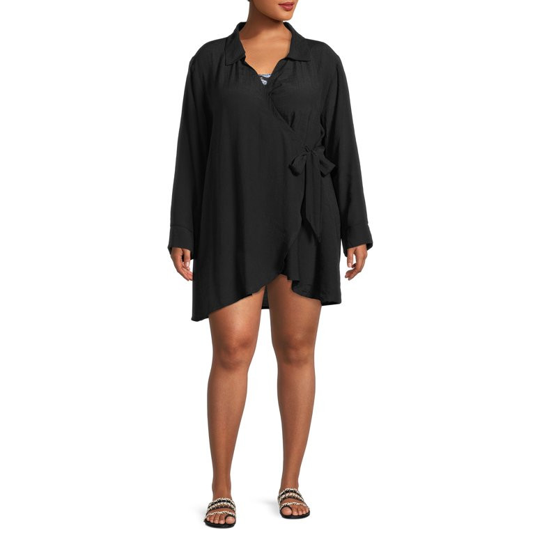 Time and Tru Women's and Women's Plus Cover Up Jacket - Walmart.com | Walmart (US)