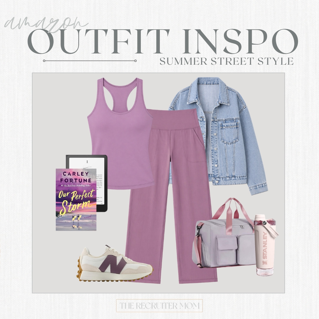 Soft Plum Monochrome Look with Layered with a denim jacket for a casual Early Spring look.  

 

#LTKSeasonal #LTKActive #LTKMidsize