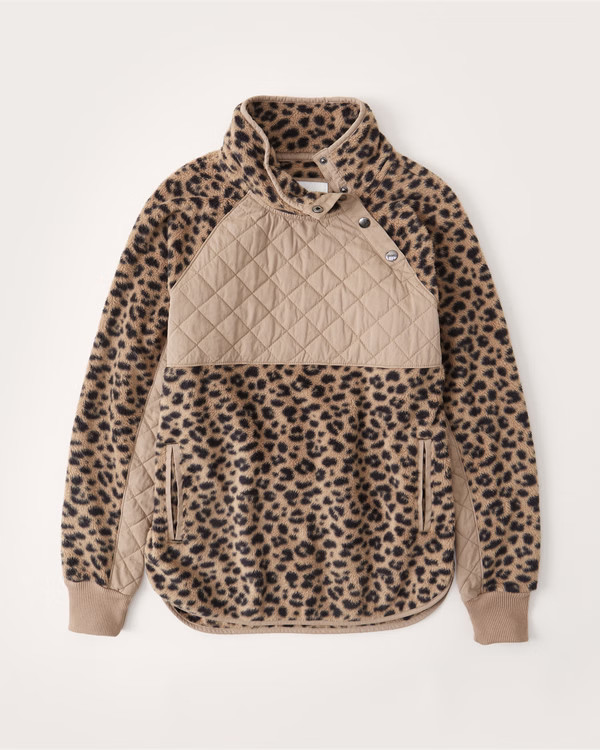 Asymmetrical Snap-Up Fleece | Abercrombie & Fitch (US)