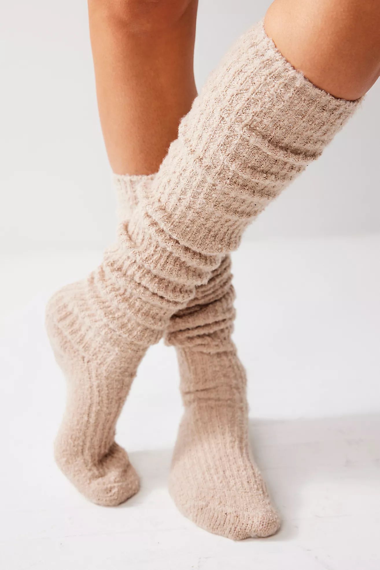 Cozy Over The Knee Flannel Socks | Free People (Global - UK&FR Excluded)