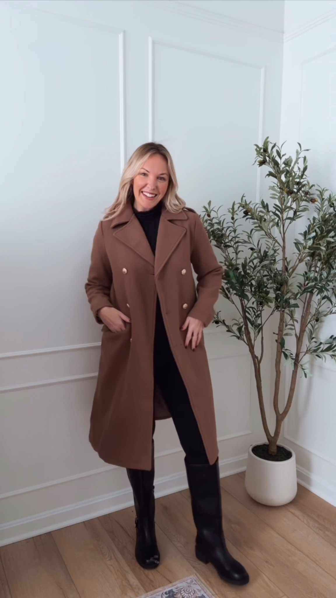 Pea coat - winter coat - work wear - outerwear 

#LTKMidsize #LTKSeasonal #LTKHoliday