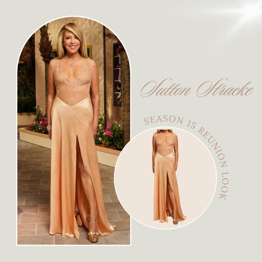 Sutton Stracke's Season 15 Reunion Look is Pal'Atteu // Shop Similar 📸 + Info=  Bravo TV 

 