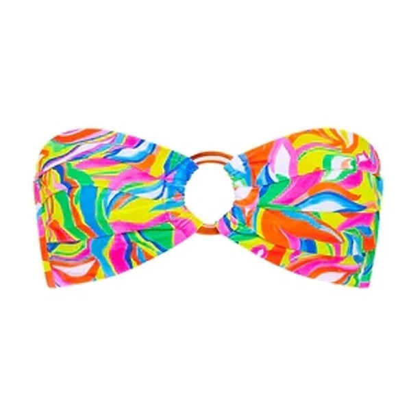 Women's Kulani Kinis Strapless Bandeau Swim Bikini Top XLarge Tropical Illusion | Scheels