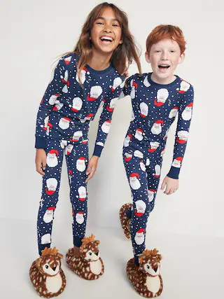 Matching Santa Claus Gender-Neutral Snug-Fit Pajamas for Kids | Old Navy (US)