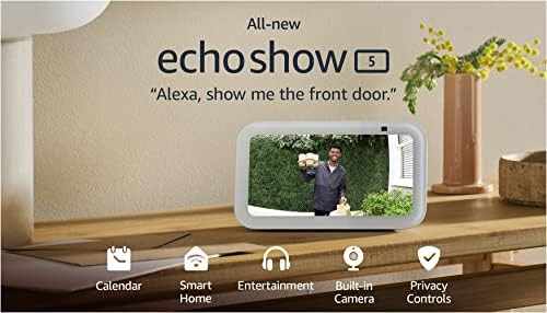 All-new Echo Show 5 (3rd Gen, 2023 release) | Smart display and alarm clock with clearer sound | ... | Amazon (US)